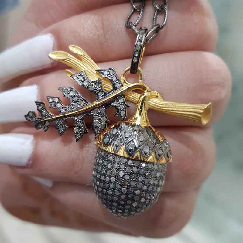 Natural Pave Diamond Gorgeous Tree Pendent