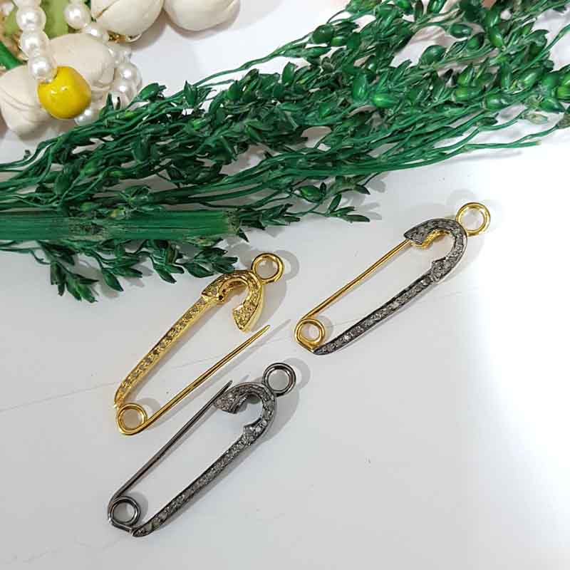 Available In All Three Colors Safety Pin Brooch