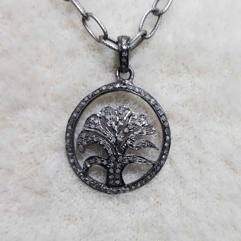 Beautifully Designer 925 Sterling Silver Fancy Tree Pendent