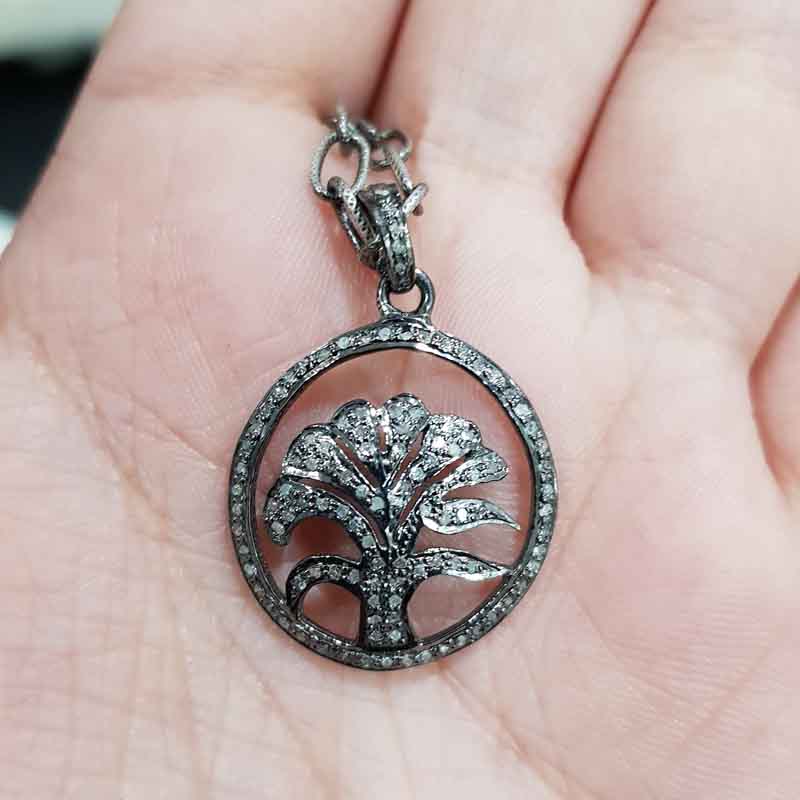 Beautifully Designer 925 Sterling Silver Fancy Tree Pendent