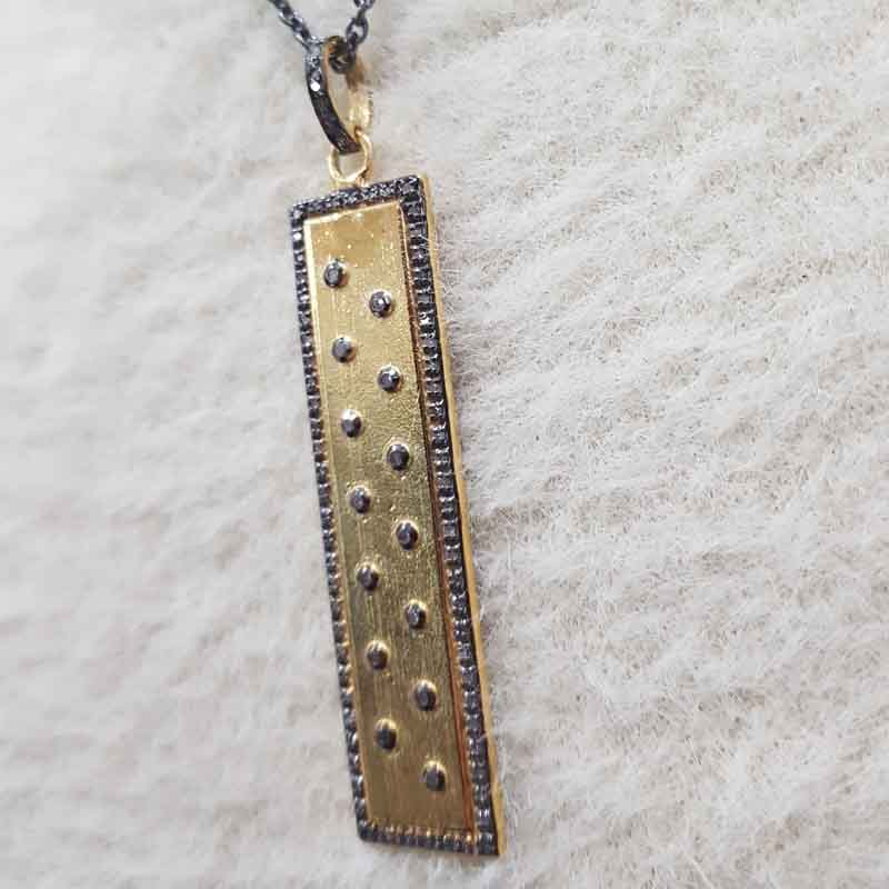 Yellow And Black Beautifully Designed Tag pendent