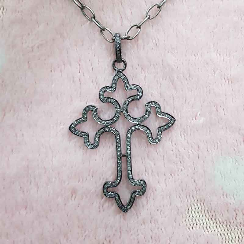 Fancy Designer Handmade Style Cross Pendent