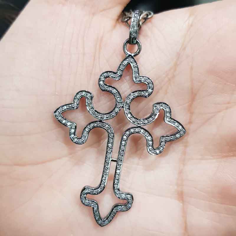 Fancy Designer Handmade Style Cross Pendent