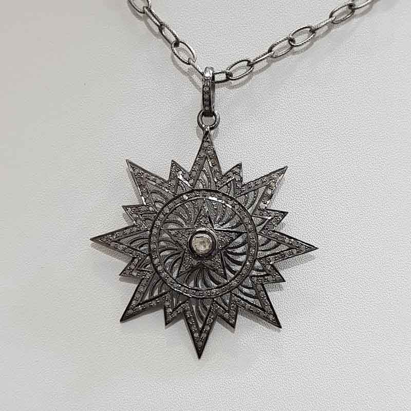 Glorious Handmade Designer Sunburst Pendent