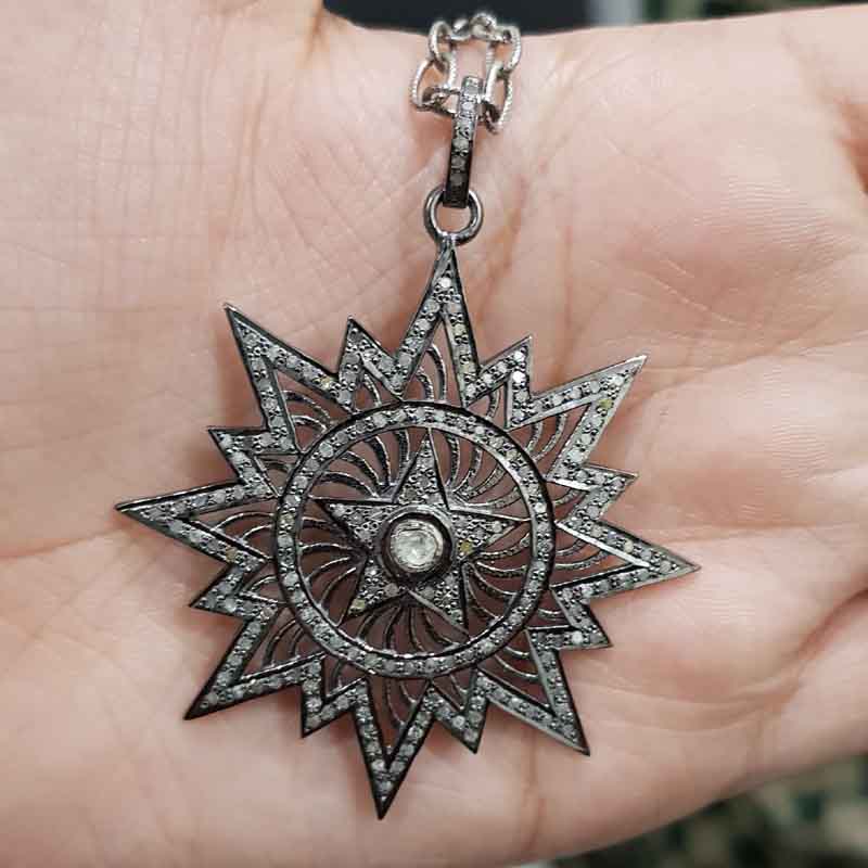 Glorious Handmade Designer Sunburst Pendent