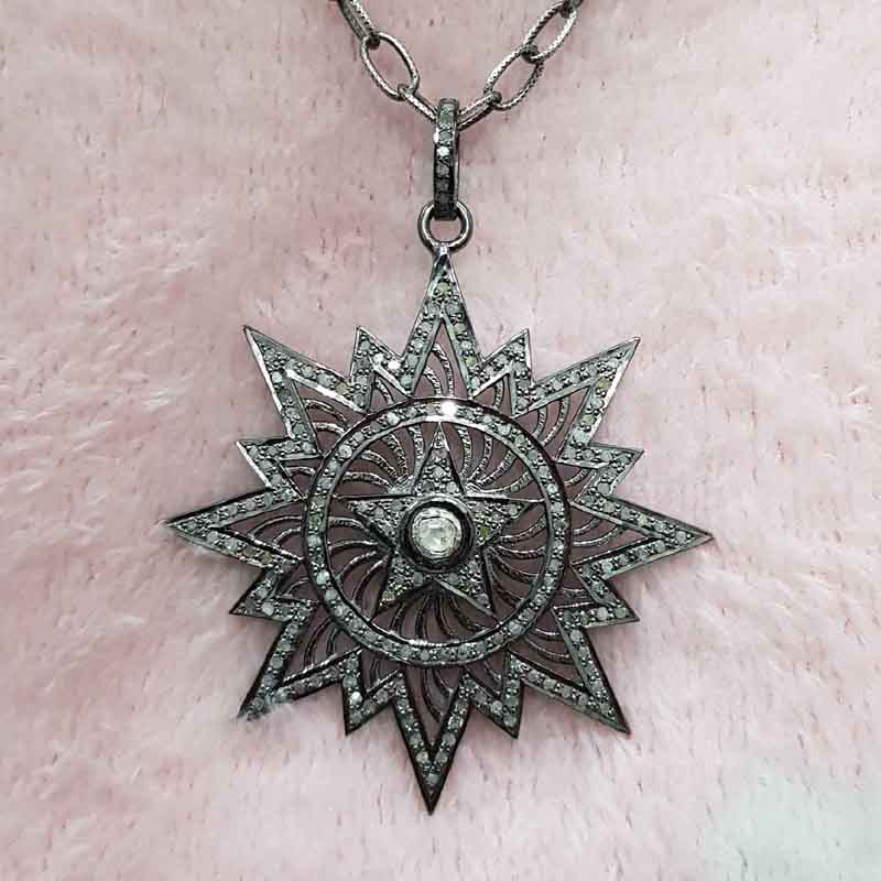 Glorious Handmade Designer Sunburst Pendent