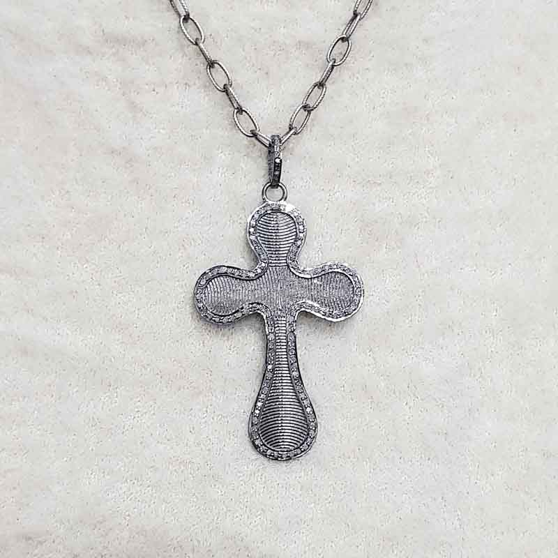 Finish 925 Sterling Silver Cross Pendent