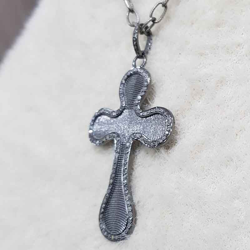 Finish 925 Sterling Silver Cross Pendent