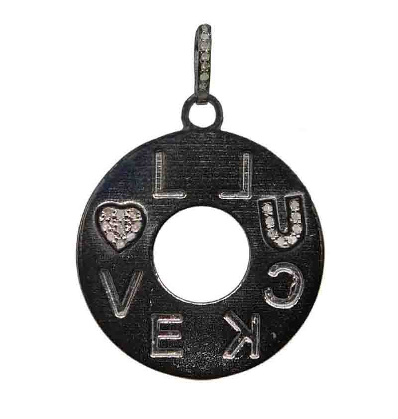 Handmade Designer Love Luck Pendant