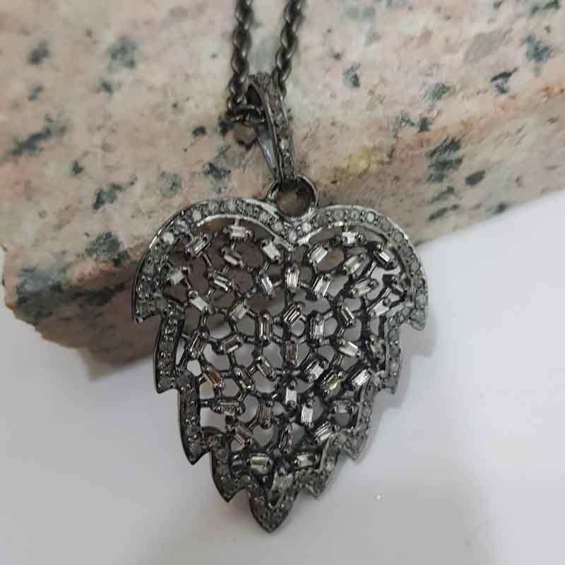 Stunning Fancy Designer Pave Diamond Pendent