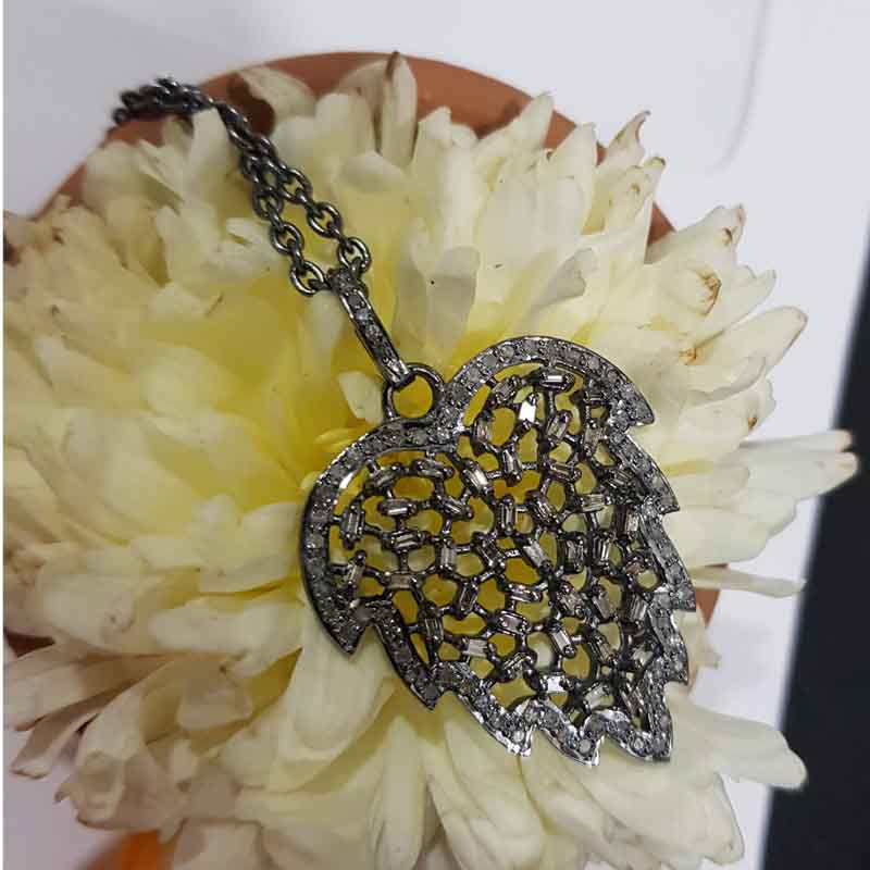 Stunning Fancy Designer Pave Diamond Pendent