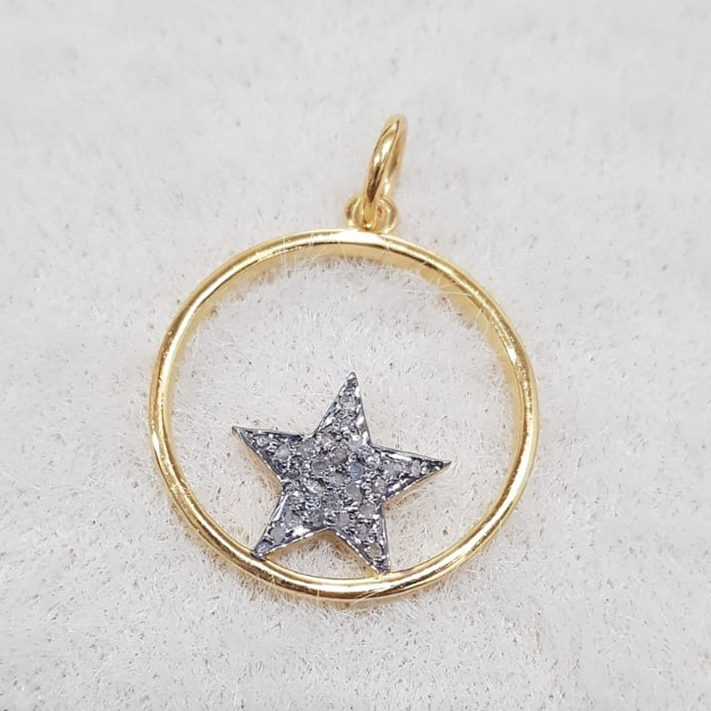 Attractive 925 Sterling Sliver Handmade Designer Joined Star Pendant