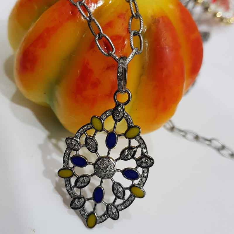 Handmade Designer 925 Sterling Silver Fancy Style Pendent