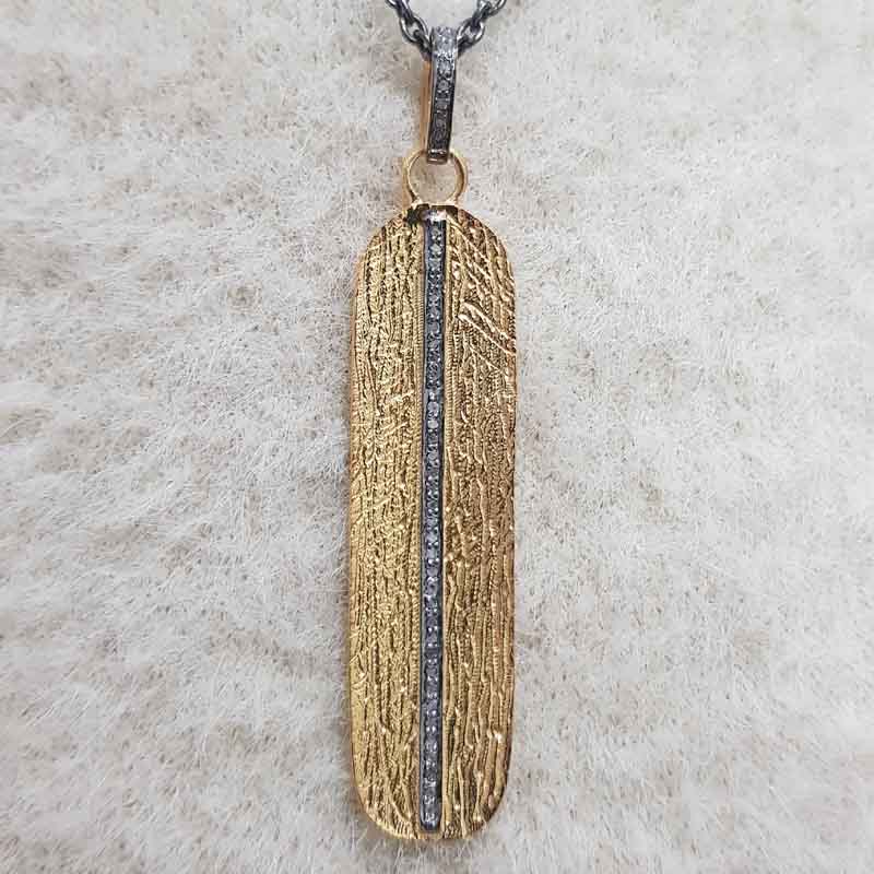 Yellow And Black Beautifully Designed Dog Tag Pendent