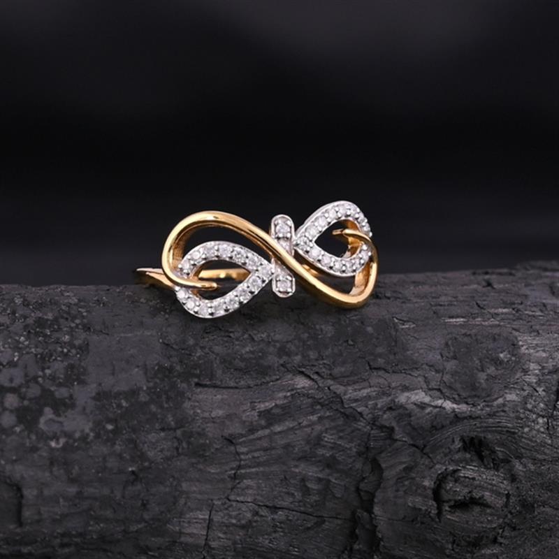 14 KT. DIAMOND INFINITY RING