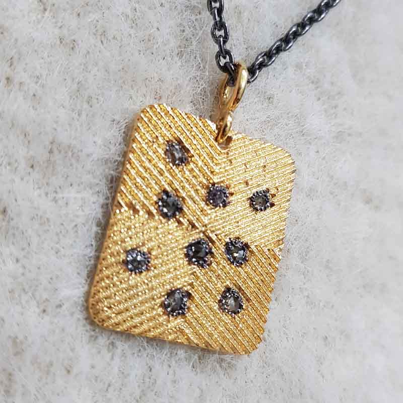 Glorious Yellow Dog tag Pendent