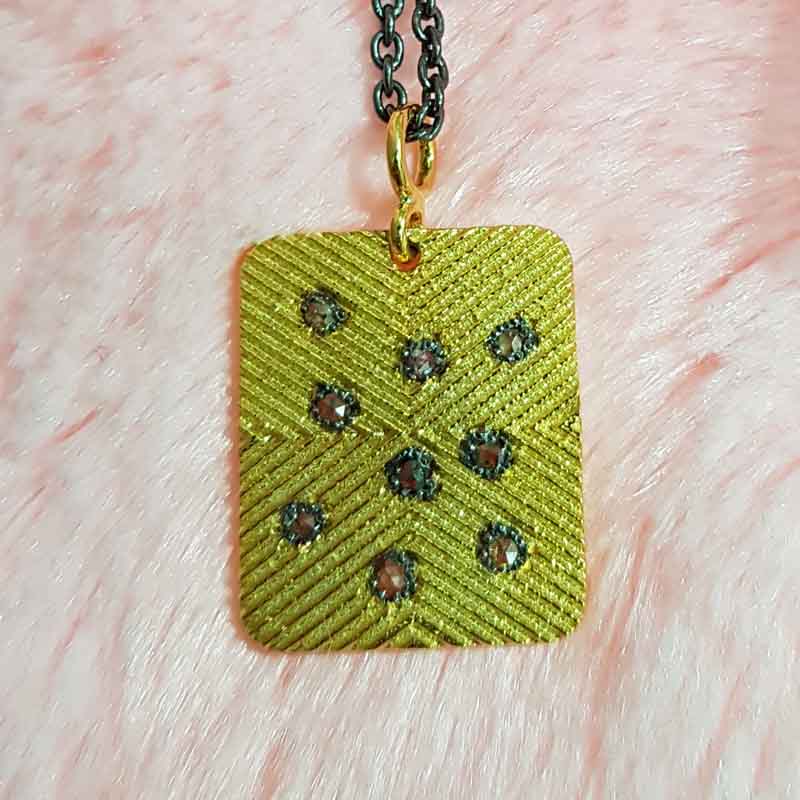 Glorious Yellow Dog tag Pendent