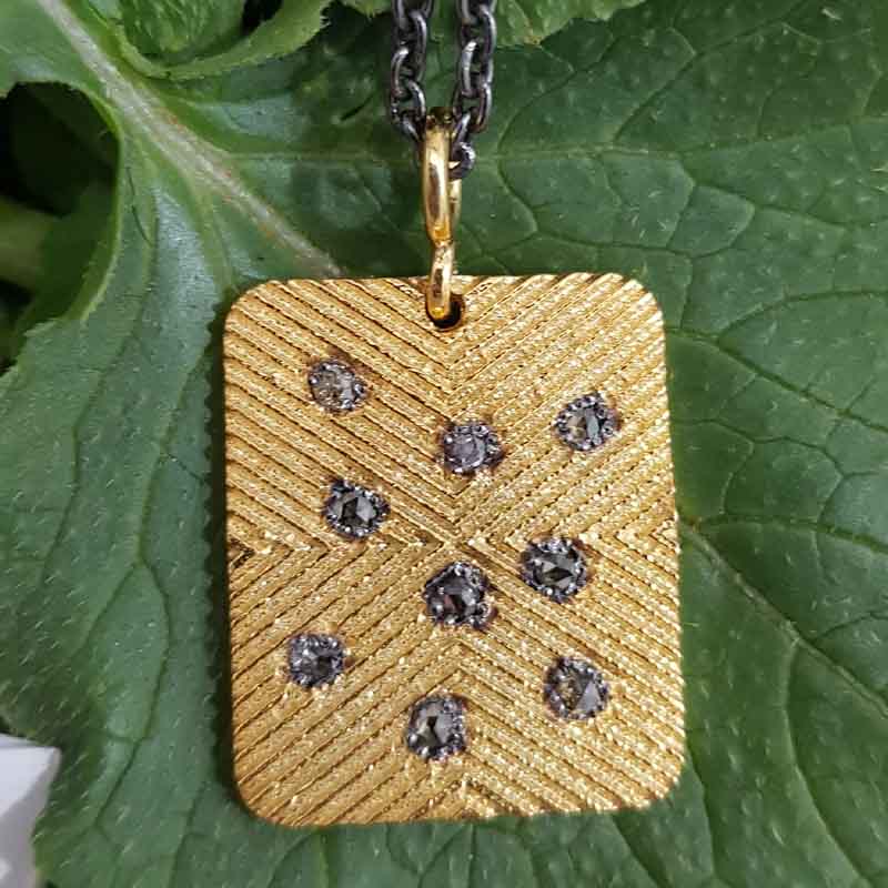 Glorious Yellow Dog tag Pendent