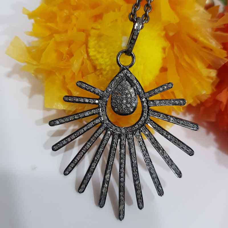 Attractive Pave Diamond Handmade Designer Pendent