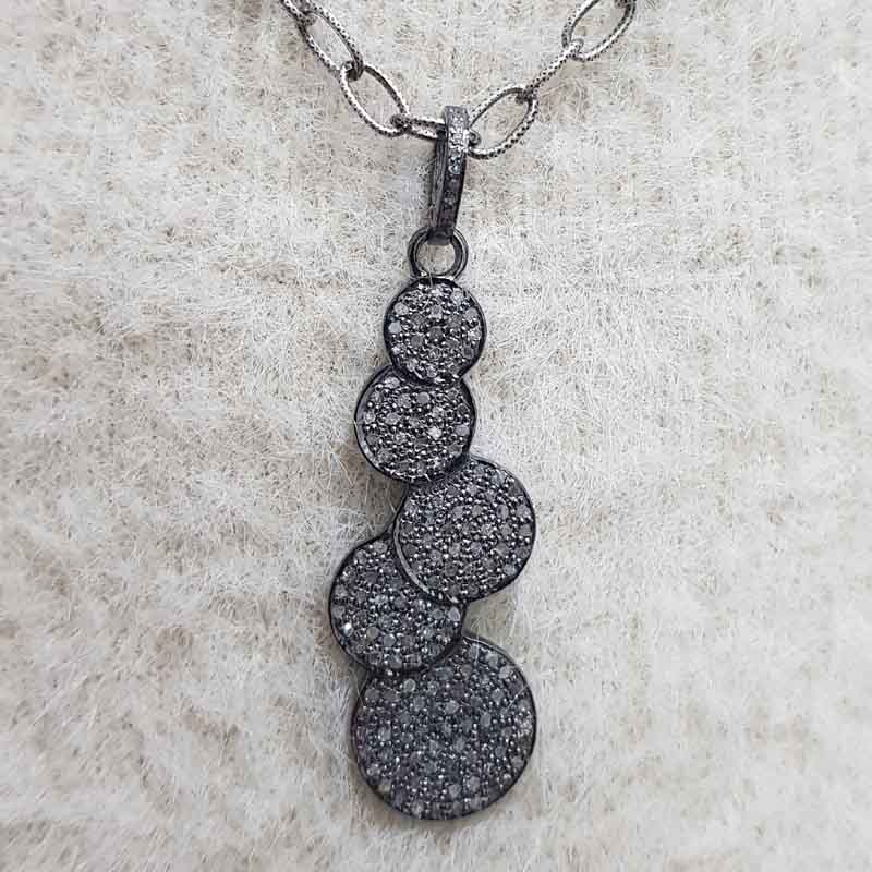 Fully Pave Diamond Setting Handmade Fancy Designer Pendent