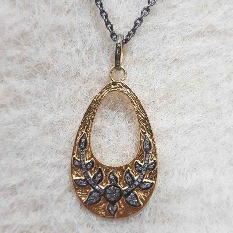 Attractive Pave Diamond Handmade Fancy Designer Pendent