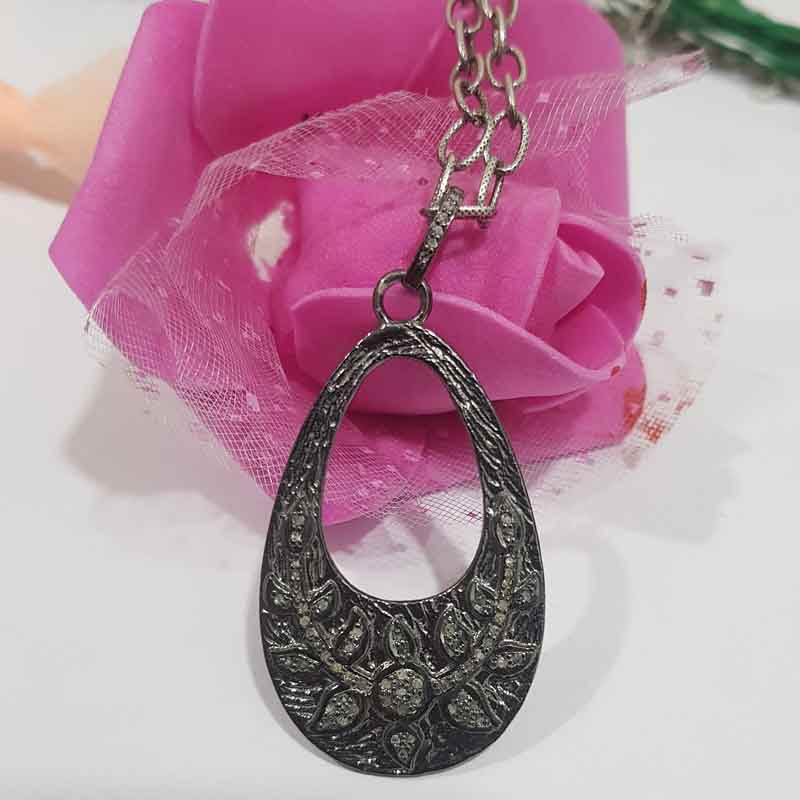 Attractive Pave Diamond Handmade Fancy Designer Pendent