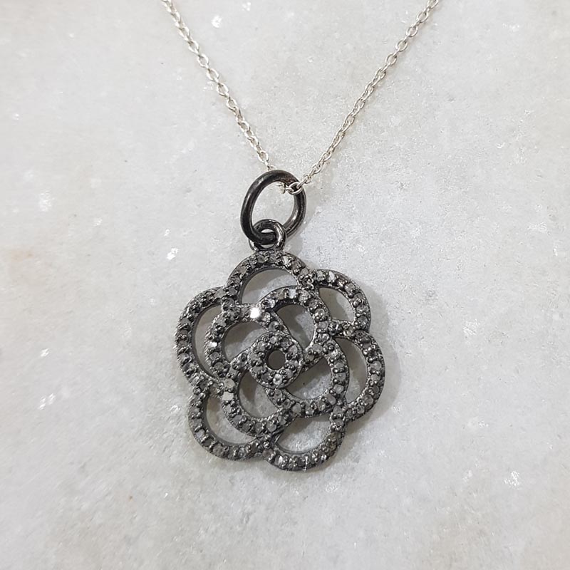 Unique Designer Handmade Fancy Style Pendant With Pave Diamond