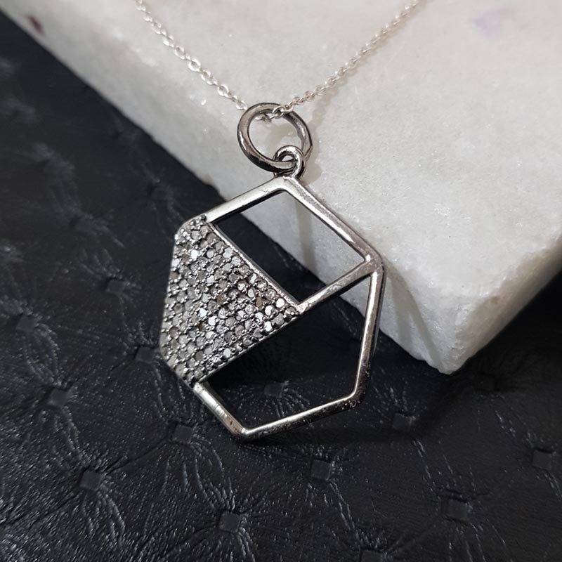 Designer Pave Diamond Stylish Handmade Fancy Pendant