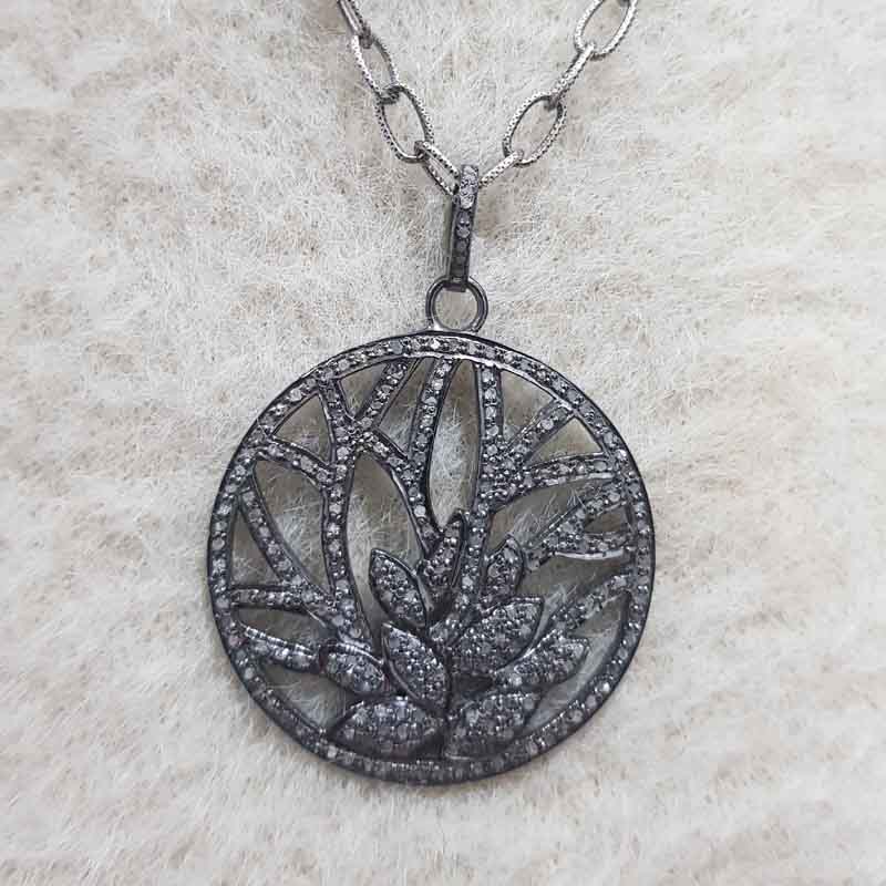 Leaf And Tree Style Fancy Designer Round Pendent