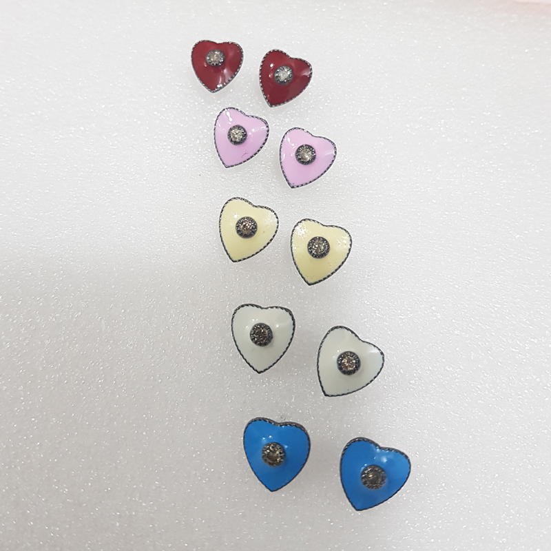 Glorious Designer Beautiful Little Enamel Stud/Earrings