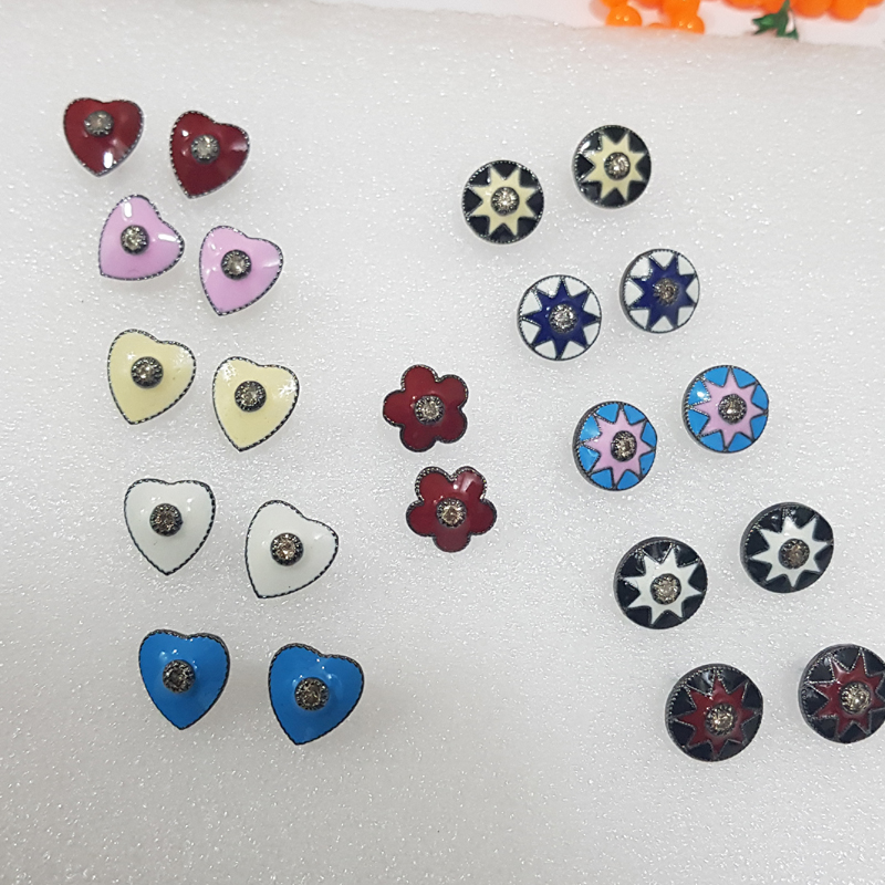 Glorious Designer Beautiful Little Enamel Stud/Earrings