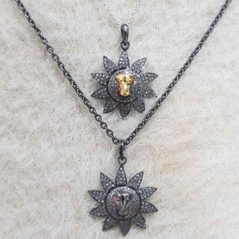 Yellow And Black Beautiful Sunburst Designer pendent