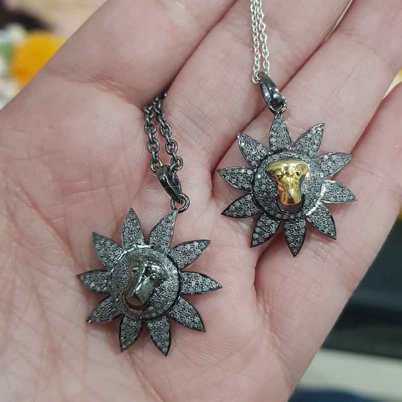 Yellow And Black Beautiful Sunburst Designer pendent