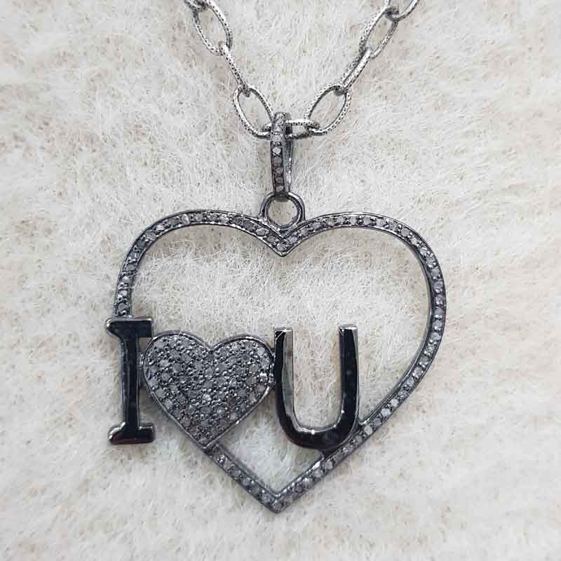 Glamorous Heart With Love Pendent