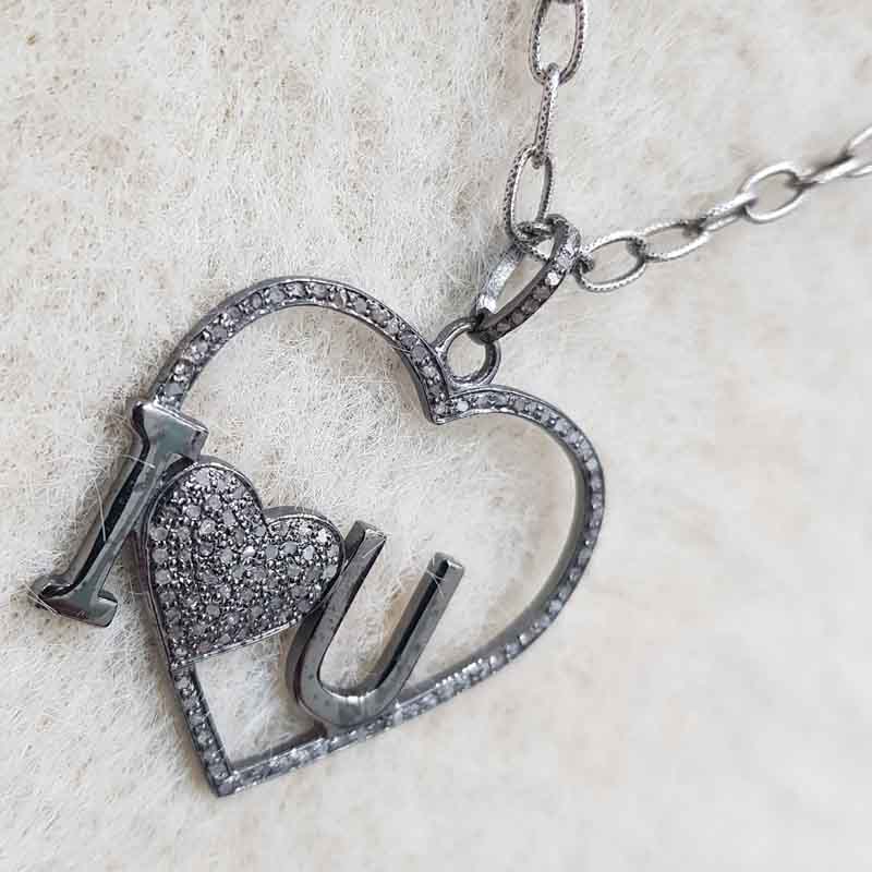 Glamorous Heart With Love Pendent