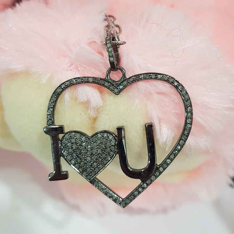 Glamorous Heart With Love Pendent