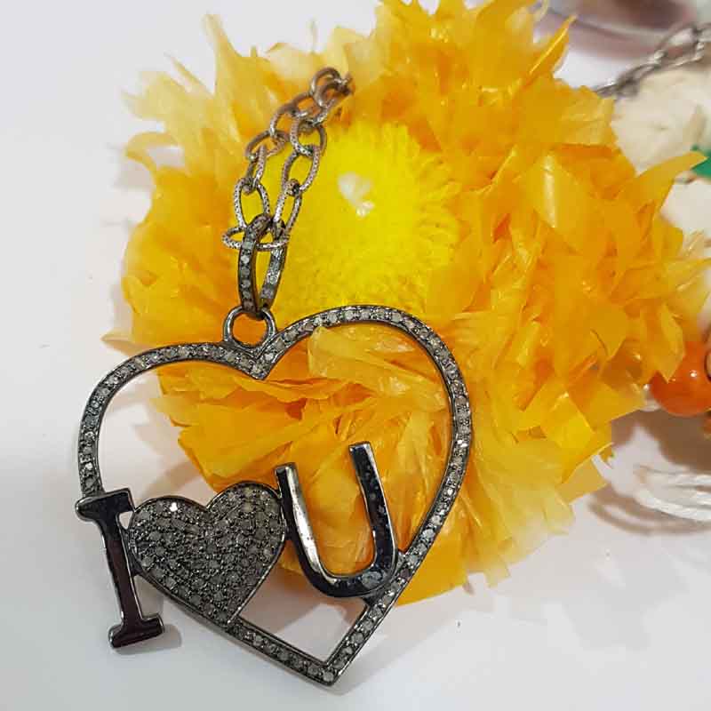 Glamorous Heart With Love Pendent