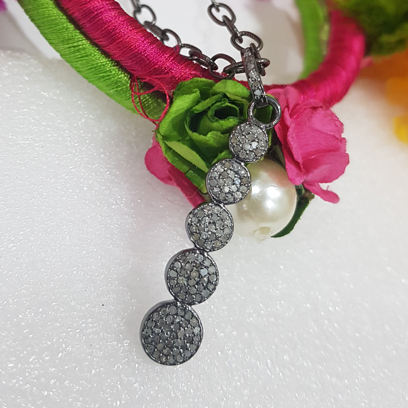 The Splendid Black Rhodium 925 Sterling Silver Fancy Pendent