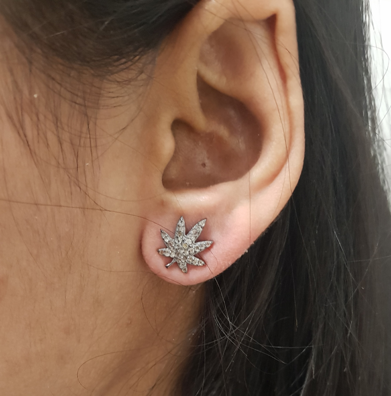 Glorious Designer Leaf Stud