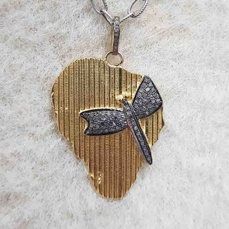 Gorgeous Fancy Butterfly Pendent With Pave Layers