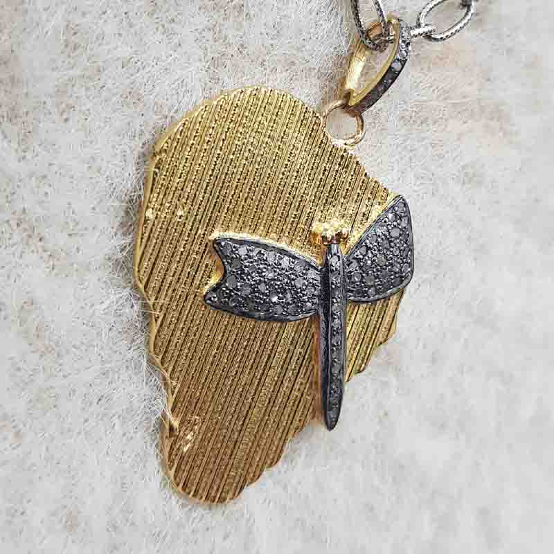 Gorgeous Fancy Butterfly Pendent With Pave Layers