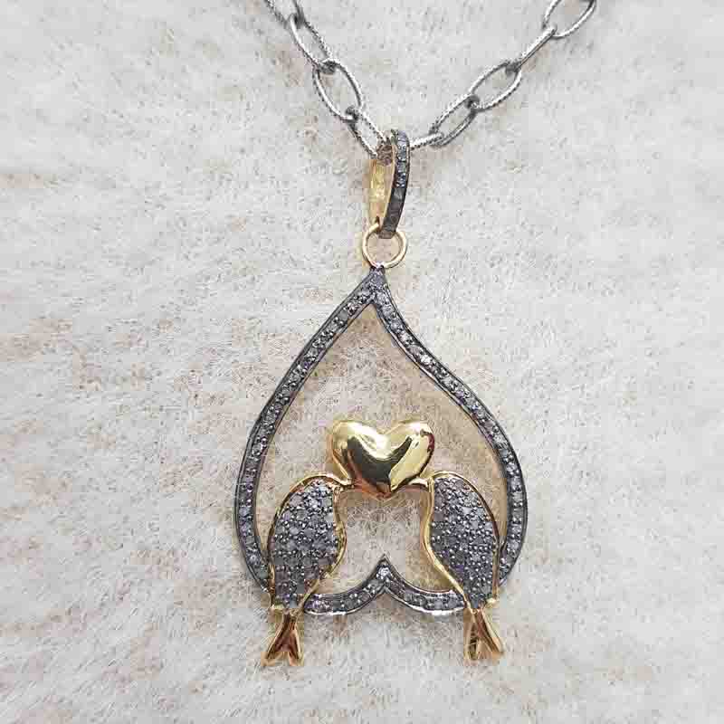 Beautifully Designed Love Bird Pendent