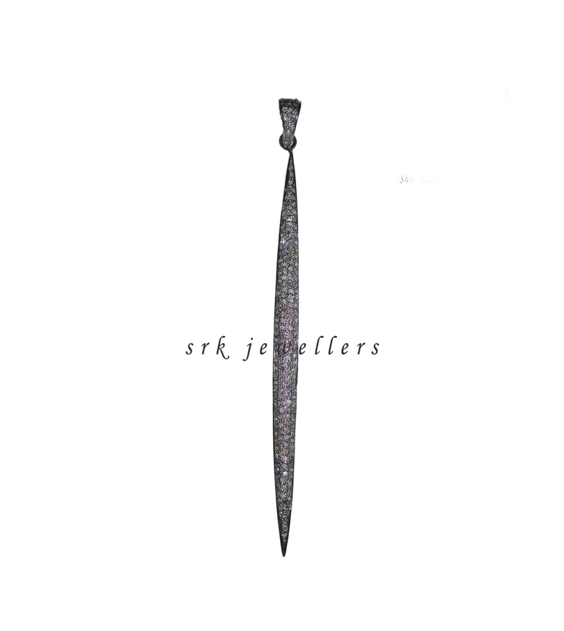 Pave Diamond Spike Pendent