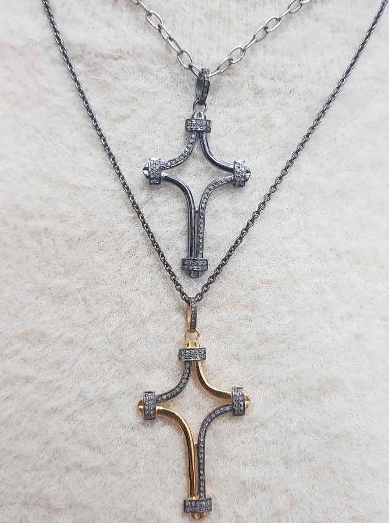 Handmade Designer Cross Pendent