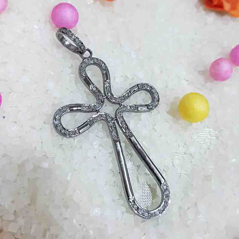 Gorgeous Cross Pendent With Pave Layers