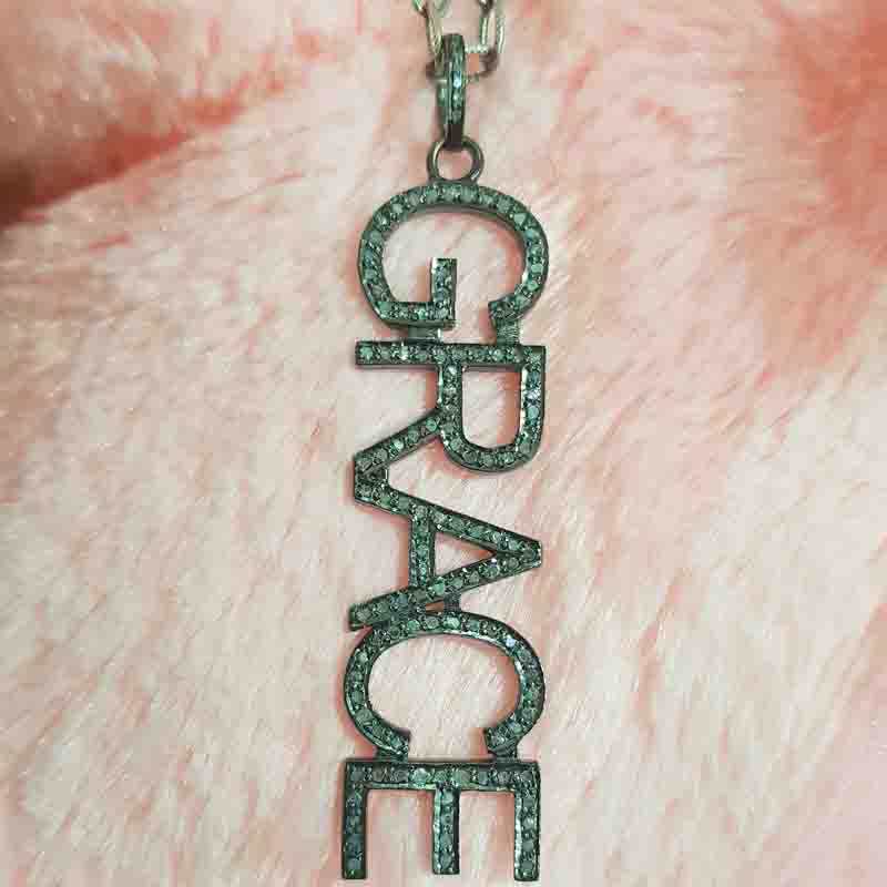 Graceful Pave Diamond Handmade Designer Grace Pendent