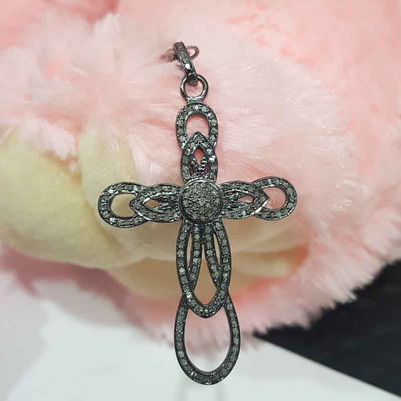 Gorgeous Cross Pendent With Pave Layers