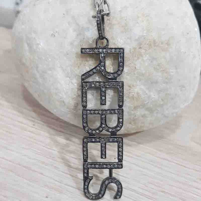 Rebels Pendent With Pave Diamond Layers