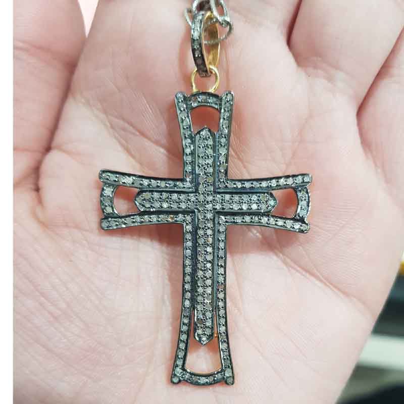 Precious Designer 925 Sterling Silver Cross Pendent