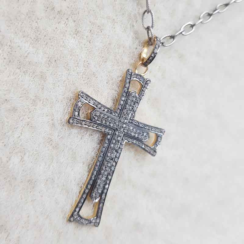 Precious Designer 925 Sterling Silver Cross Pendent